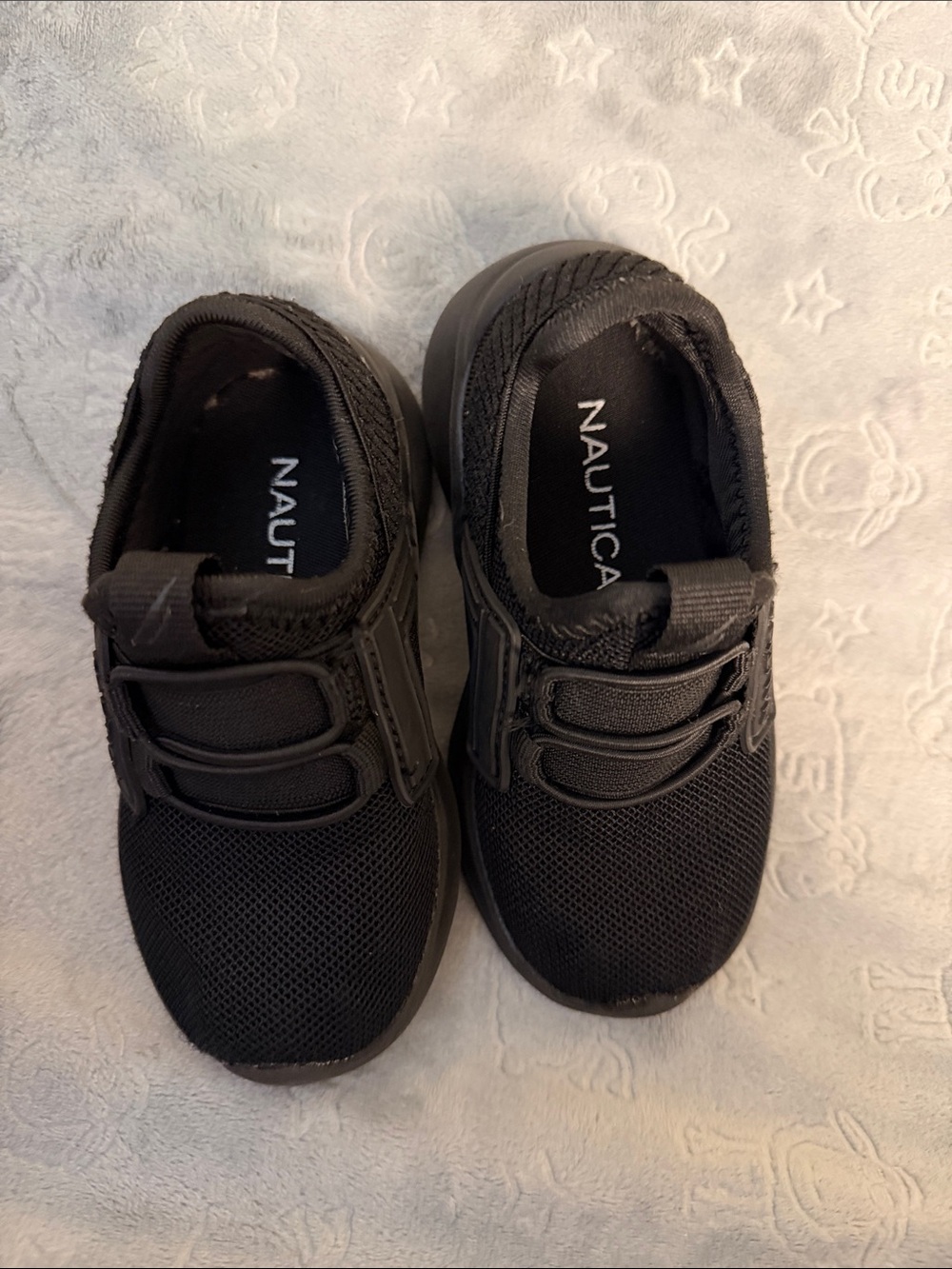 Nautica Kids Black Slip-On Athletic Sneakers